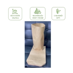 10 Túi nâu kraft cao cấp, kích thước 13x17cm, 18x29cm, 21x28cm, 21x40cm, 28x30cm, 32x30cm, 32x43cm