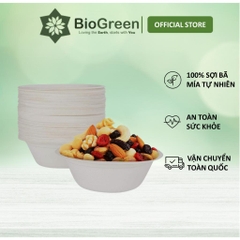 5 chén/ tô bã mía 350ml phân hủy tự nhiên, chất liệu bã mía tự nhiên