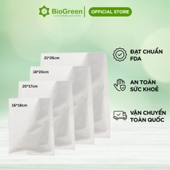 SET 10 túi giấy trắng không thấm dầu đựng bánh, đồ ăn, len handmade nhiều kích thước