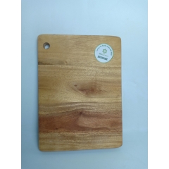 Thớt gỗ xà cừ hình chữ nhật 21 x 29 cm cắt rau củ, thực phẩm, decor