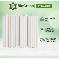 50 ống hút giấy phi 10, phi 12 uống trà sữa trân châu, sinh tố