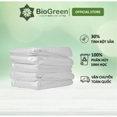 1 kg túi đựng rác phân hủy sinh học 280l, không nhựa 100%, túi rác công nghiệp