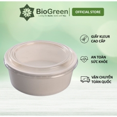 50 tô giấy trắng750ml có nắp đựng thức ăn, salad, take away