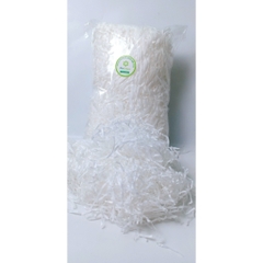 500g giấy vụn lót hộp quà,cắt sợi nhiều màu chống sốc, giấy lót hộp yến, giấy rơm hút ẩm,không mùi.