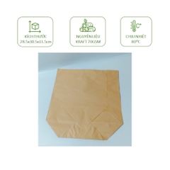 10 Túi nâu kraft cao cấp, kích thước 13x17cm, 18x29cm, 21x28cm, 21x40cm, 28x30cm, 32x30cm, 32x43cm