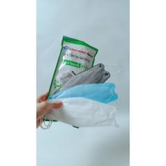 10 khẩu trang y tế 4 lớp 4D kháng khuẩn lọc bụi Đỉnh Hưng chính hãng, khẩu trang KF94 quai mềm