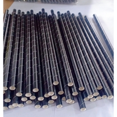 100 ống hút giấy phi 8 uống sinh tố, trân châu nhỏ, thạch cafe, cafe đá xay,...