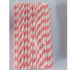 100 ống hút giấy 3 lớp phi 6 x 197mm, họa tiết, party, Noel, nhiều màu, theo mùa