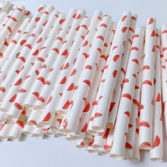 50 ống hút giấy phi 10, phi 12 uống trà sữa trân châu, sinh tố