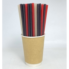 100 Ống hút gạo phi 6 x 200mm nhiều màu sắt dùng cho nhà hàng cà phê