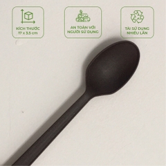 Túi 100 Dao / Muỗng /Nĩa làm từ bã cà phê- Bio coffee tái sử dụng nhiều lần cho tiệc tùng, dã ngoại