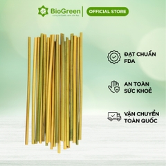 100 ống hút cỏ 6x 20cm không tan trong nước - Dùng được cho tất cả các loại thức uống
