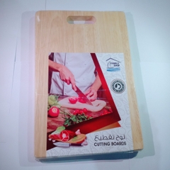 Thớt gỗ cao su hình chữ nhật 23x35x2cm