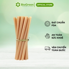 50 ỐNG HÚT BÃ MÍA/ VỎ TRẤU PHI 12 KHÔNG PE size trà sữa-không tan trong nước thân thiện môi trường.