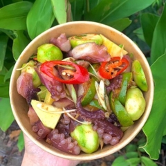 50 TÔ GIẤY KRAFT NÂU(330GSM) 750ml, 1000ml dùng một lần có nắp đựng thức ăn, salad, tô take away