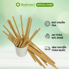 100 ống hút giấy phi 8 uống sinh tố, trân châu nhỏ, thạch cafe, cafe đá xay,...