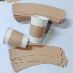 Set 50 Tay Quai Ly Giấy chống nóng cà phê dùng 1 lần - ly 10oz, 120z, 16oz, 18oz