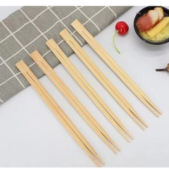 100 đôi đũa gỗ tách, đũa tre đầu vắt dùng 1 lần bọc opp(nilon) không tăm, có tăm, không bọc đũa trần