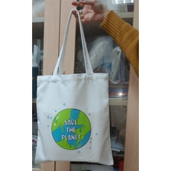 Túi tote canvas 33x38cm, màu trắng ngà tự nhiên, thân thiện môi trường