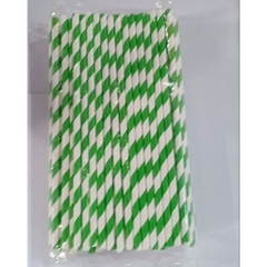 100 ống hút giấy 3 lớp phi 6 x 197mm, họa tiết, party, Noel, nhiều màu, theo mùa