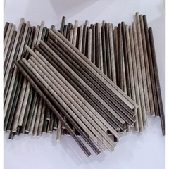 100 ống hút giấy 3 lớp phi 6 x 197mm, bọc màng, không bọc màng, màu trắng,nâu kraft,party Giáng Sinh