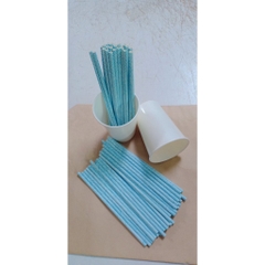 100 ống hút giấy 3 lớp phi 6 x 197mm, bọc màng, không bọc màng, màu trắng,nâu kraft,party Giáng Sinh