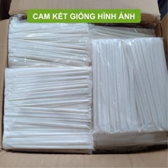 Thùng MIX 1000+ Ống hút giấy Biogreen size 6,8,10,12-Màu trắng,nâu kraft-Bọc màng và Không bọc màng