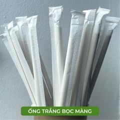 Thùng MIX 1000+ Ống hút giấy Biogreen size 6,8,10,12-Màu trắng,nâu kraft-Bọc màng và Không bọc màng