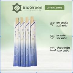 100 đôi đũa gỗ tách, đũa tre đầu vắt dùng 1 lần bọc opp(nilon) không tăm, có tăm, không bọc đũa trần