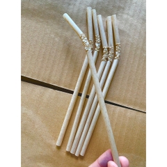 100 PHI 6,8 ỐNG HÚT BÃ MÍA/ VỎ TRẤU KHÔNG PE - không tan trong nước thân thiện môi trường.