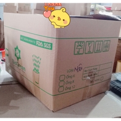 100 ỐNG HÚT BÃ MÍA PHI 12 VẶT NHỌN KHÔNG PE size trà sữa-không tan trong nước thân thiện môi trường.