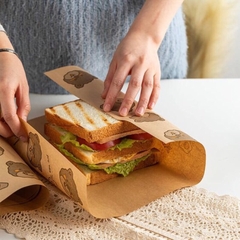 SET 100 tờ giấy gói bánh mỳ, hamburger, lót bánh size 30x30cm hàng cao cấp - nhiều mẫu