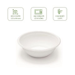 Thùng 1000 chén/ tô bã mía 350ml phân hủy tự nhiên, chất liệu bã mía tự nhiên