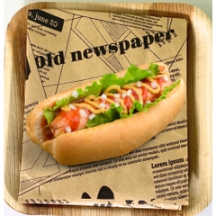SET 100 tờ giấy gói bánh mỳ, hamburger, lót bánh size 30x30cm hàng cao cấp - nhiều mẫu