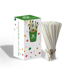 Hộp 250 PHI 6 ỐNG HÚT GIẤY/GẠO/BÃ MÍA/CỎ NHIỀU MÀU, TRẮNG NÂU,.. cho tiệc tùng