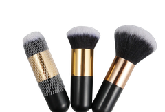 Chỏi dặm vàng cán đen lùn 12cm ( 12x2.8x2.8cm) size nhỏ