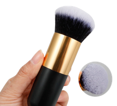 Chỏi dặm vàng cán đen lùn 12cm ( 12x2.8x2.8cm) size nhỏ