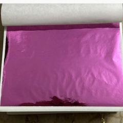 Lá vàng - màu hồng đào (500 lá)