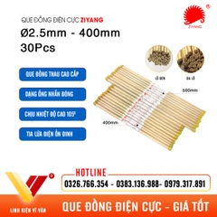 Que đồng điện cực EDM Ø1.5-Ø3.0mm 400mm ZIYANG | Vĩ Văn