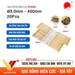 Que đồng điện cực EDM Ø1.5-Ø3.0mm 400mm ZIYANG | Vĩ Văn