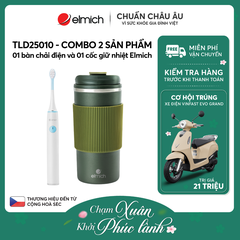 Combo 01 bàn chải đánh răng và 01 cốc giữ nhiệt Elmich - TLD25010