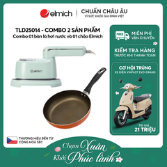 Combo 01 bàn là hơi nước và 01 chảo Elmich - TLD25014