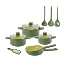 Bộ nồi chảo chống dính Elmich Daily size 18,20,24 chảo 20, 26cm