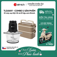 Combo 01 máy xay thịt 2 lít và hộp cơm Elmich - TLD25017