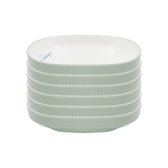 Bộ 6 đĩa bầu dục nhỡ Elmich RoseDesign EL-0263