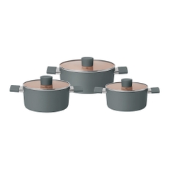 Bộ nồi chống dính Ceramic Elmich EL5240 Size 18,20,24cm