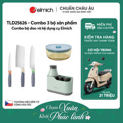 Combo bộ dao và kệ dụng cụ Elmich