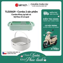 Combo Khay úp bát và bộ thau rổ có quai - TLD25629