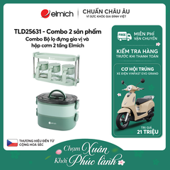Combo Bộ lọ đựng gia vị và hộp cơm 2 tầng Elmich - TLD25631