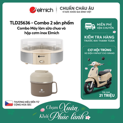 Combo Máy làm sữa chua và hộp cơm inox Elmich - TLD25636